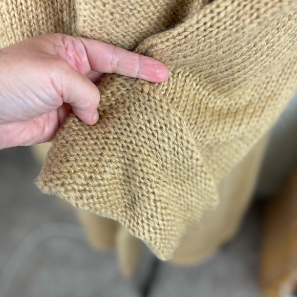 Soft Surroundings Telluride duster topper/camel cardigan sweater-Woman’s PL - Picture 6 of 14